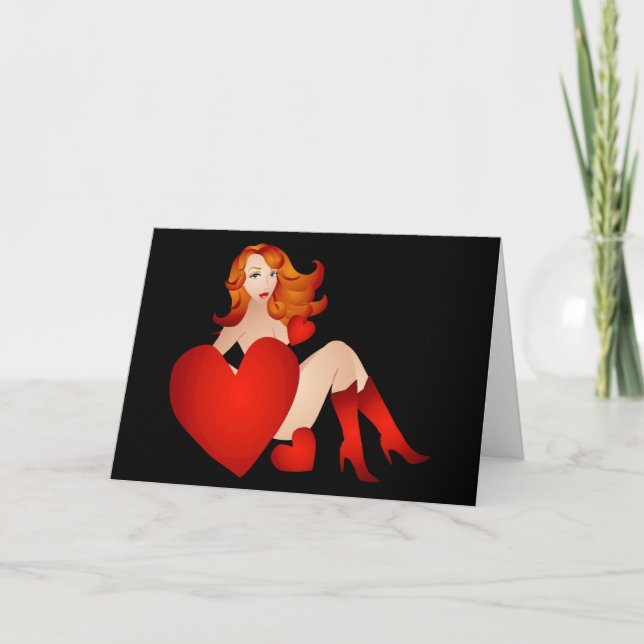 Suggestive Vixen Valentine Card (Front)
