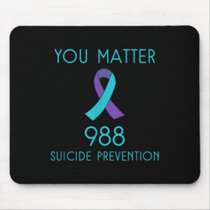 Suicide Awareness - 988 Shirt - Suicide Prevention Mouse Pad