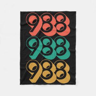 Suicide Awareness - 988 - Suicide Prevention 988 Fleece Blanket