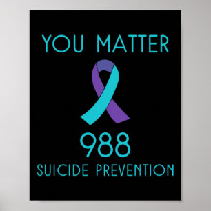 Suicide Awareness - 988 - Suicide Prevention 988 Poster
