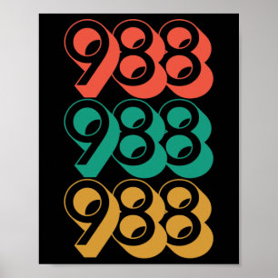 Suicide Awareness - 988  - Suicide Prevention 988  Poster