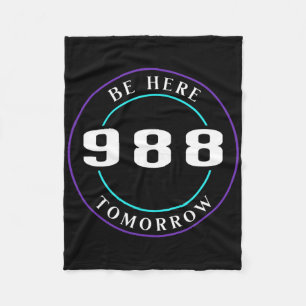Suicide Awareness 988 - Suicide Prevention Fleece Blanket