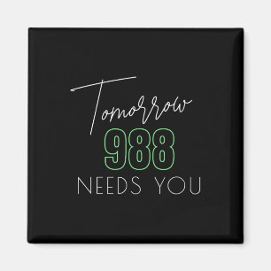 Suicide Awareness 988 - Suicide Prevention Magnet
