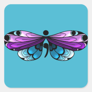 Suicide Awareness Butterfly Semi-colon Sticker