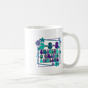 Suicide Awareness Crisis Lifeline Groovy Suicide P Coffee Mug