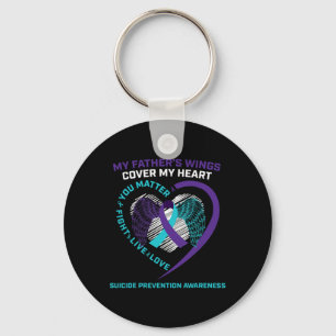 Suicide Awareness Dad Father Loving Memory Suicide Key Ring