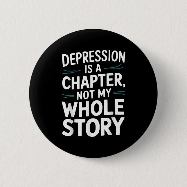 Suicide Awareness Depression Anxiety Mental Health 6 Cm Round Badge (Front)