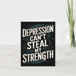 Suicide Awareness Depression Anxiety Mental Health Card
