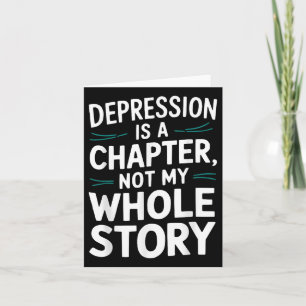 Suicide Awareness Depression Anxiety Mental Health Card