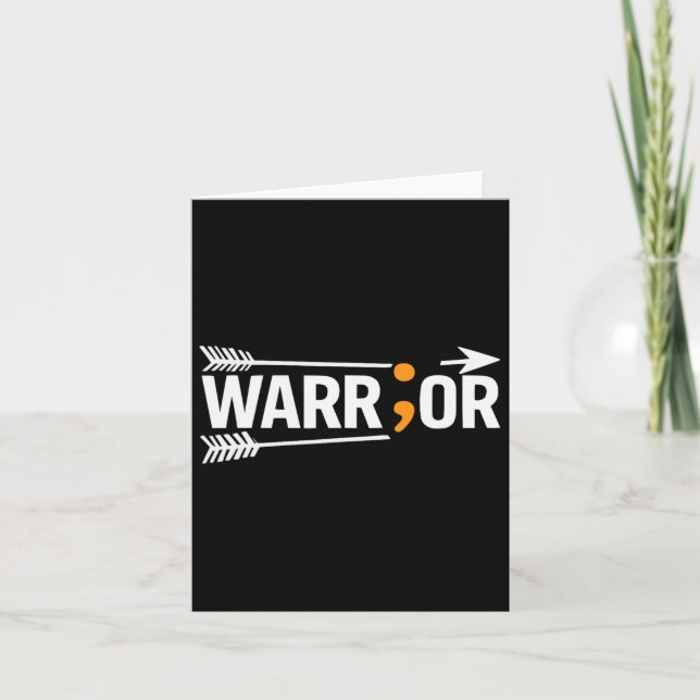 Suicide Awareness Depression Anxiety Mental Health Card (Front)