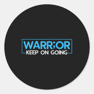 Suicide Awareness Depression Anxiety Mental Health Classic Round Sticker