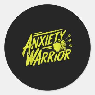 Suicide Awareness Depression Anxiety Mental Health Classic Round Sticker