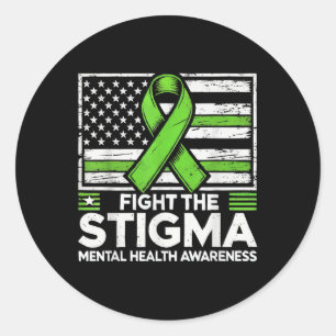 Suicide Awareness Depression Anxiety Mental Health Classic Round Sticker