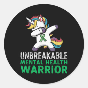 Suicide Awareness Depression Anxiety Mental Health Classic Round Sticker