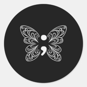Suicide Awareness Depression Anxiety Mental Health Classic Round Sticker