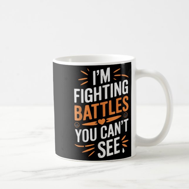 Suicide Awareness Depression Anxiety Mental Health Coffee Mug (Right)