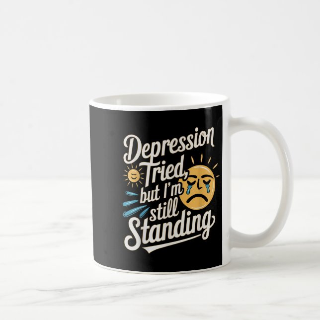 Suicide Awareness Depression Anxiety Mental Health Coffee Mug (Right)