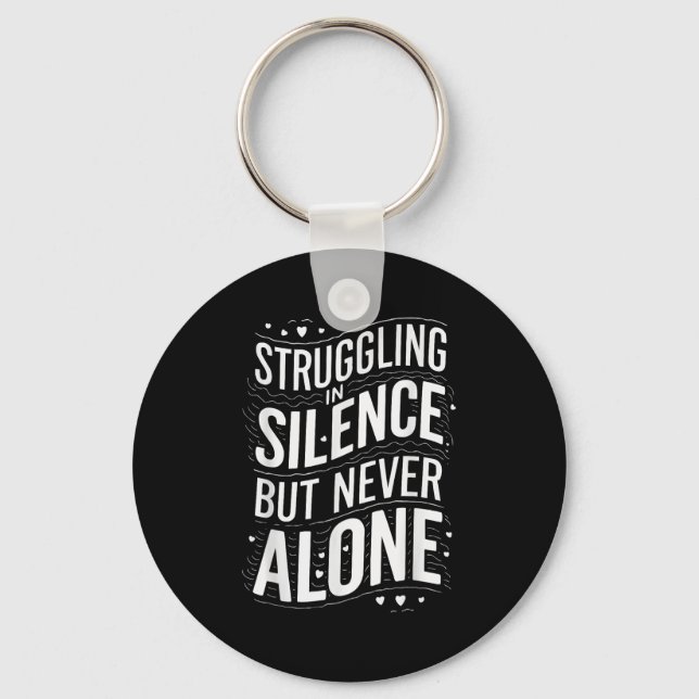 Suicide Awareness Depression Anxiety Mental Health Key Ring (Front)