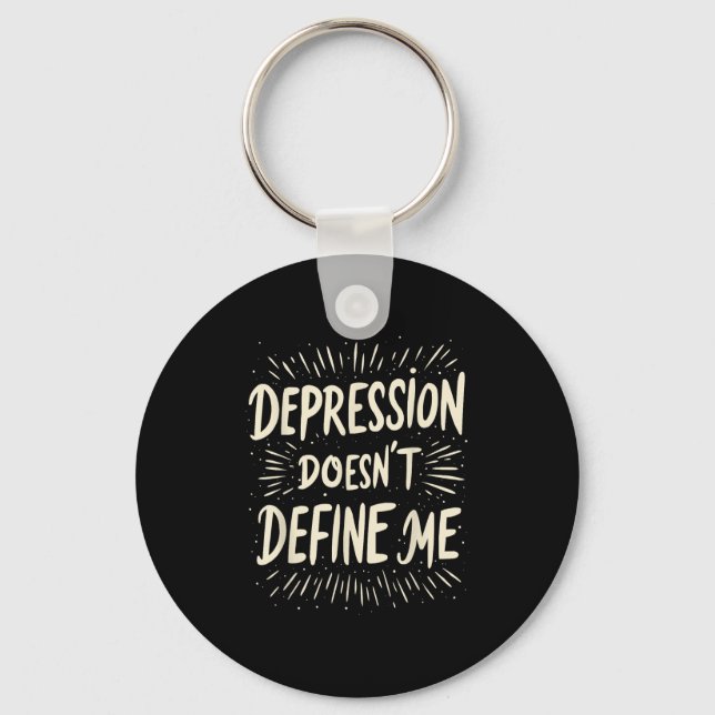 Suicide Awareness Depression Anxiety Mental Health Key Ring (Front)