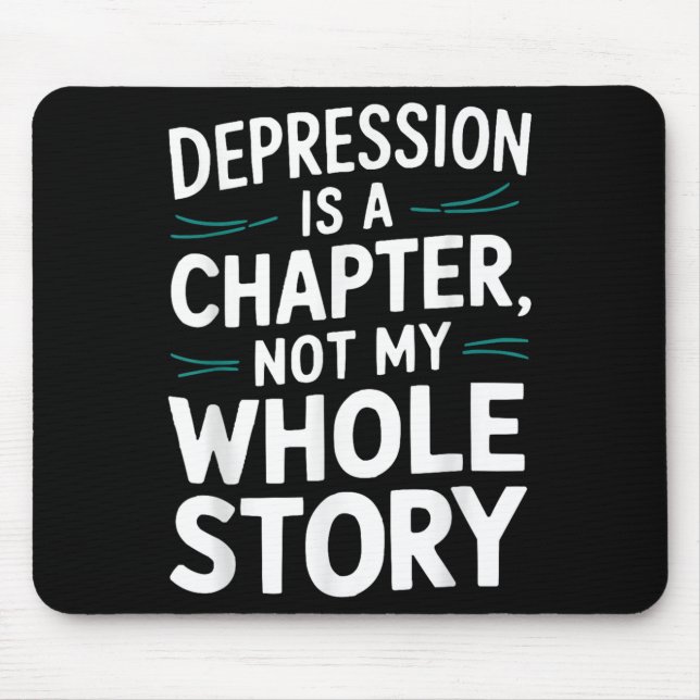 Suicide Awareness Depression Anxiety Mental Health Mouse Pad (Front)