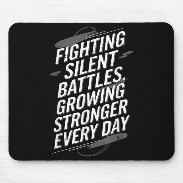 Suicide Awareness Depression Anxiety Mental Health Mouse Pad (Front)