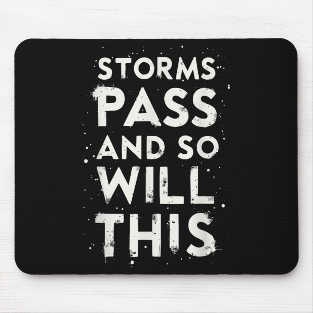 Suicide Awareness Depression Anxiety Mental Health Mouse Pad (Front)