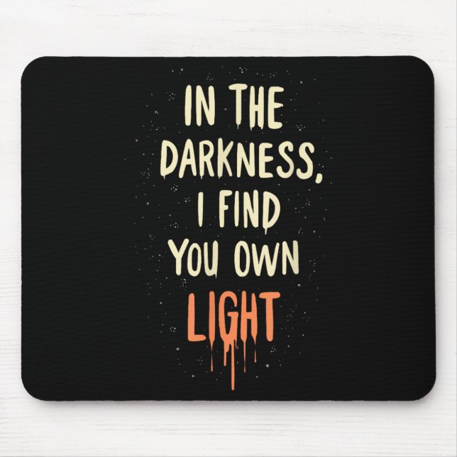 Suicide Awareness Depression Anxiety Mental Health Mouse Pad (Front)