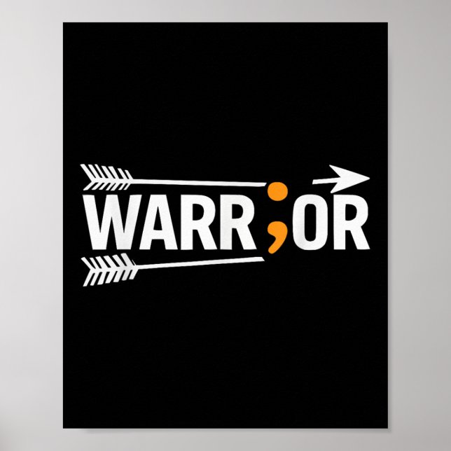 Suicide Awareness Depression Anxiety Mental Health Poster (Front)