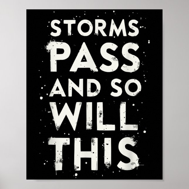 Suicide Awareness Depression Anxiety Mental Health Poster (Front)