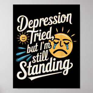 Suicide Awareness Depression Anxiety Mental Health Poster