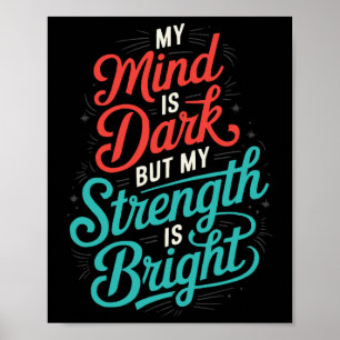 Suicide Awareness Depression Anxiety Mental Health Poster