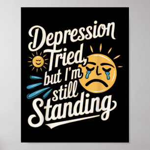 Suicide Awareness Depression Anxiety Mental Health Poster
