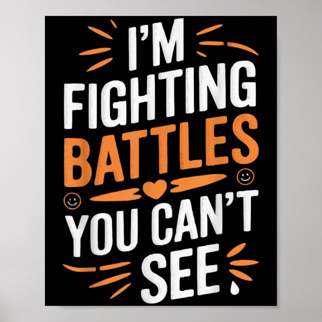 Suicide Awareness Depression Anxiety Mental Health Poster (Front)