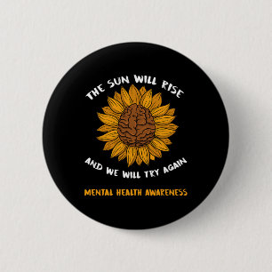 Suicide Awareness Gifts Prevention Mental Health S 6 Cm Round Badge