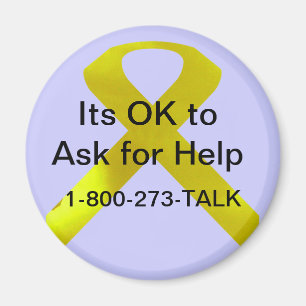 Suicide Awareness Help Magnet
