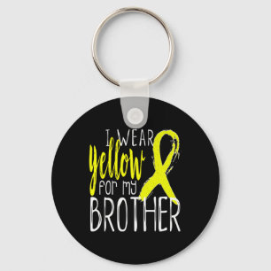 Suicide Awareness I Wear Yellow For My Brother Key Ring