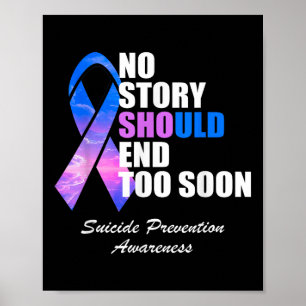 Suicide Awareness Mental Health Awareness _ Mens & Poster