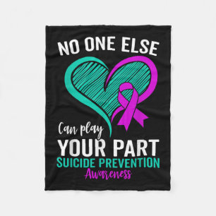 Suicide Awareness Mental Health Suicide Fleece Blanket
