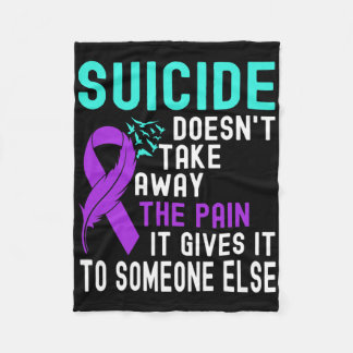 Suicide Awareness Mental Health Suicide Prevention Fleece Blanket