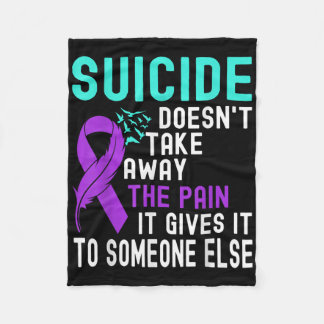 Suicide Awareness Mental Health Suicide Prevention Fleece Blanket