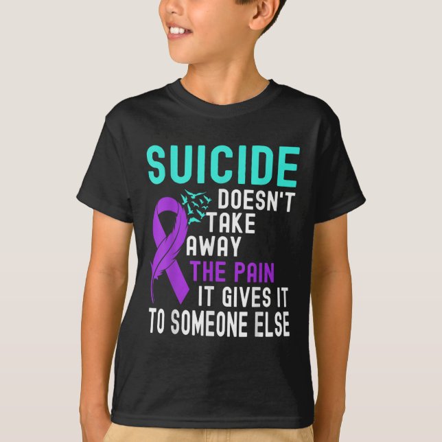 Suicide Awareness Mental Health Suicide Prevention T-Shirt (Front)