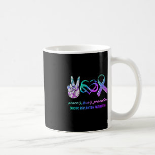 Suicide Awareness Peace Love Prevention Coffee Mug