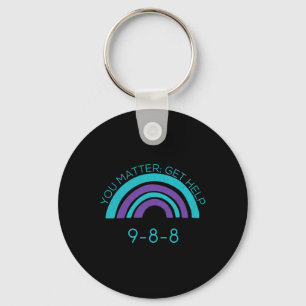 Suicide Awareness Prevention 988 Key Ring