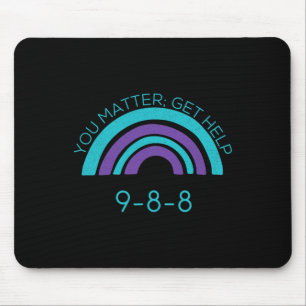 Suicide Awareness Prevention 988 Mouse Pad