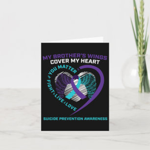 Suicide Awareness Prevention Gifts Loving Memory B Card