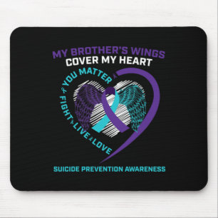 Suicide Awareness Prevention Gifts Loving Memory B Mouse Pad