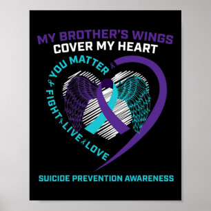 Suicide Awareness Prevention Gifts Loving Memory B Poster