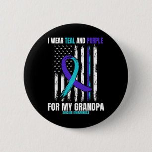 Suicide Awareness Prevention Grandpa Women Men Ame 6 Cm Round Badge