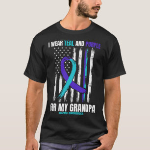 Suicide Awareness Prevention Grandpa Women Men Ame T-Shirt