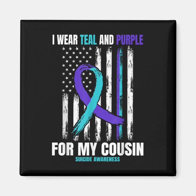 Suicide Awareness Prevention Products Cousin Ameri Magnet (Front)